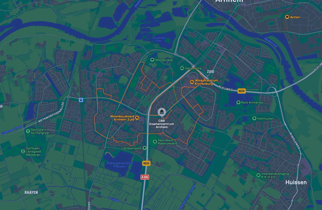 Examenroute Arnhem.