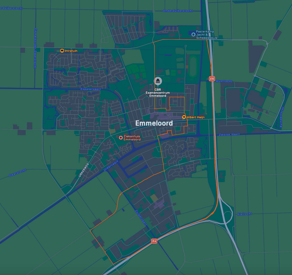 Examenroute Emmeloord.